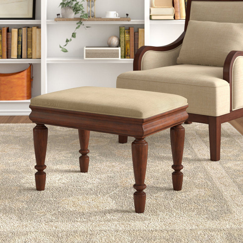 Downley Upholstered Solid Wood Vanity Stool & Reviews Birch Lane